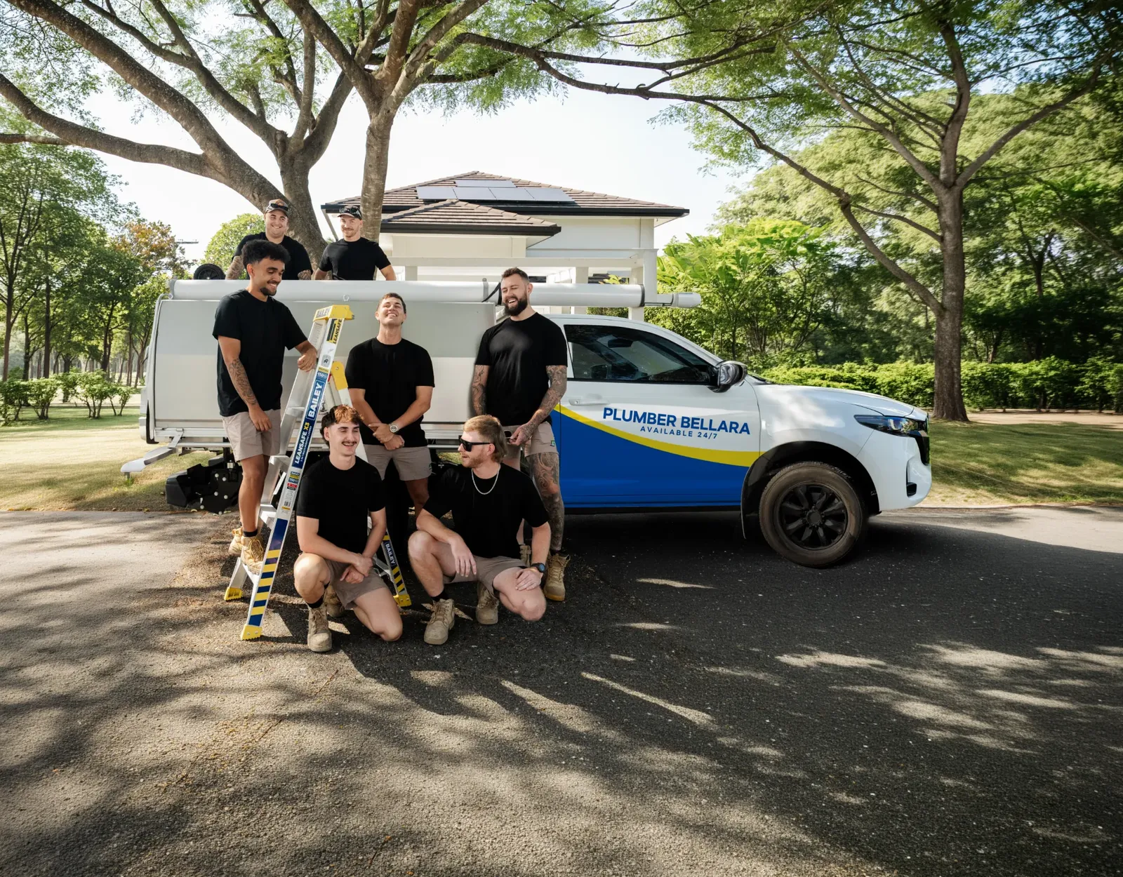 Plumber Bellara ute and team