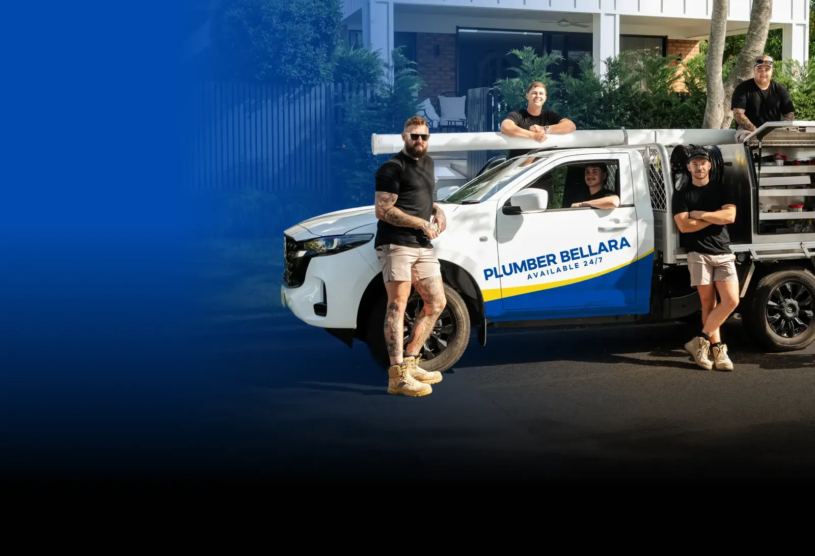 Plumber Bellara team with the ute
